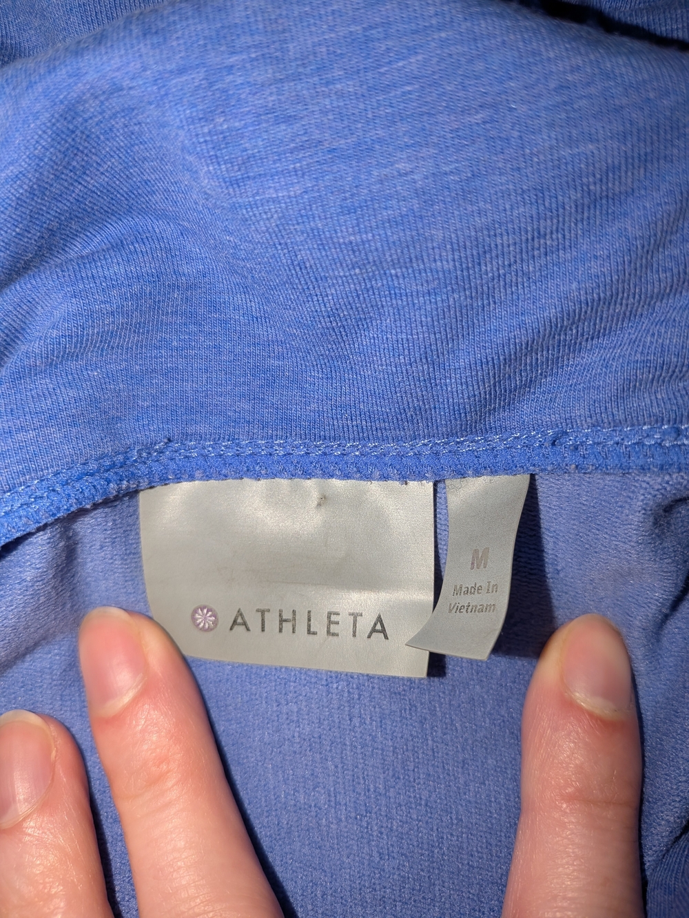 Athleta Sentry Periwinkle Blue Pullover Hoodie - Picture 4 of 8